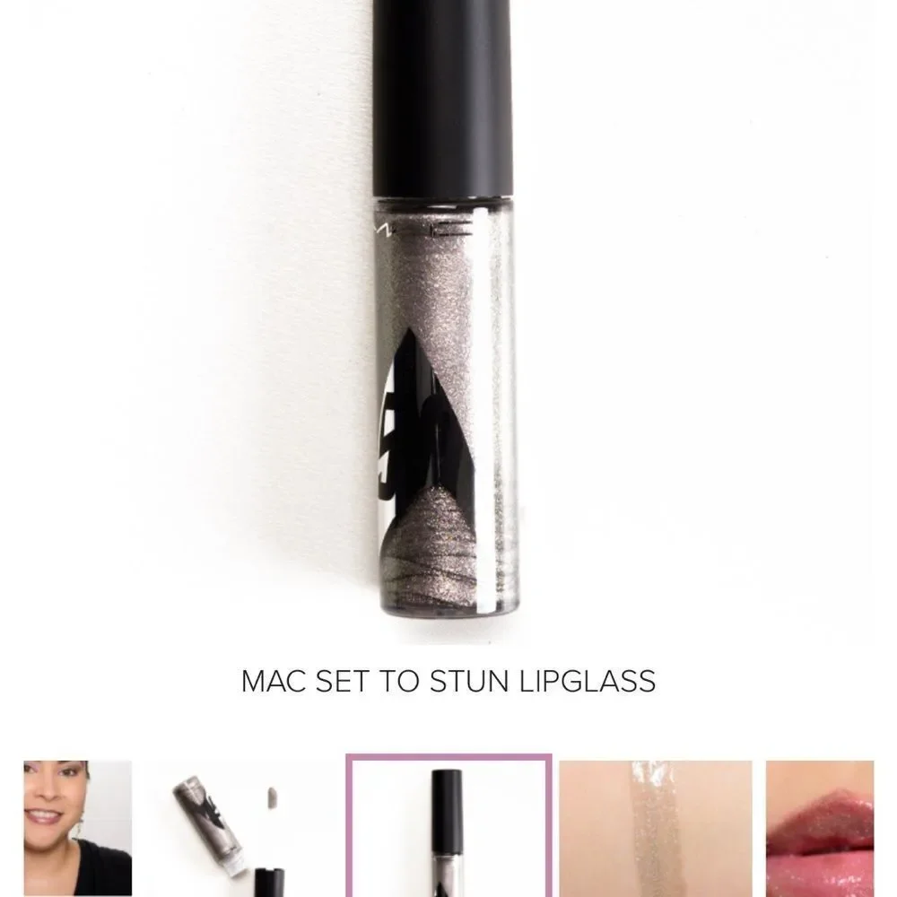 MAC Shimmery Silver Lip Gloss new